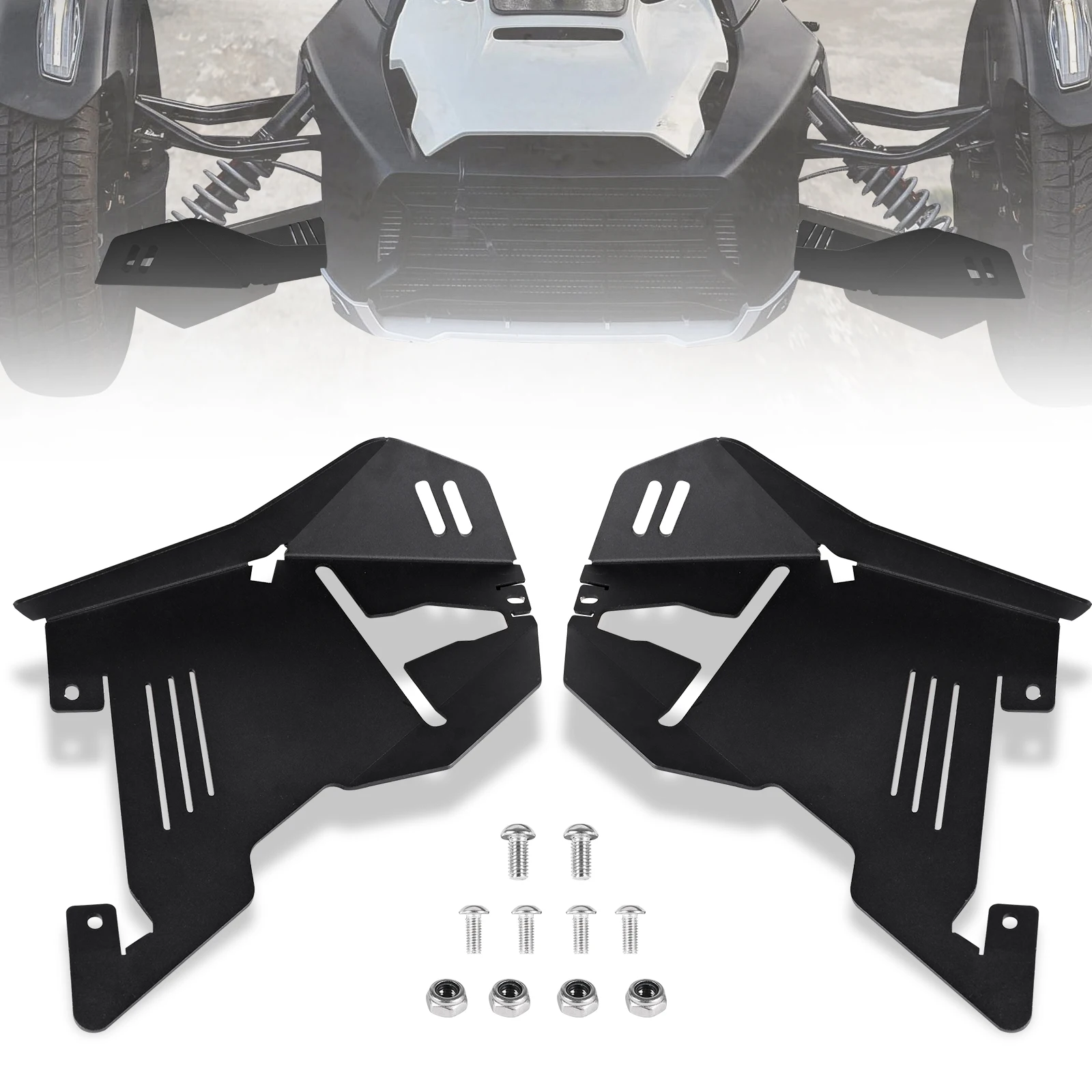 Sresk for Can Am Ryker 900 Splash Guard, Aluminum Front A-Arm Splash Guard for Can-Am Ryker All Models, Ryker 900