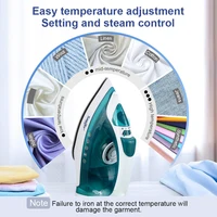Electric Iron Portable Mini Garment Steamer Steam Iron For Clothing Iron Adjustable Ceramic Soleplate Iron For Ironing Sonifer 4