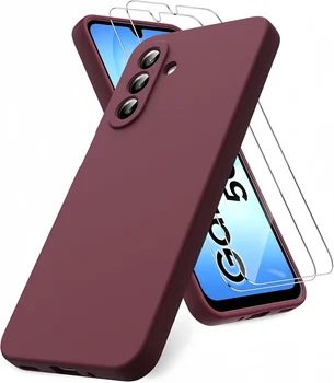 Custodia Protettiva in Silicone Liquido Monocolore alla Moda con 2 Protezioni Schermo per Samsung Galaxy S26 S25 S24 Plus FE