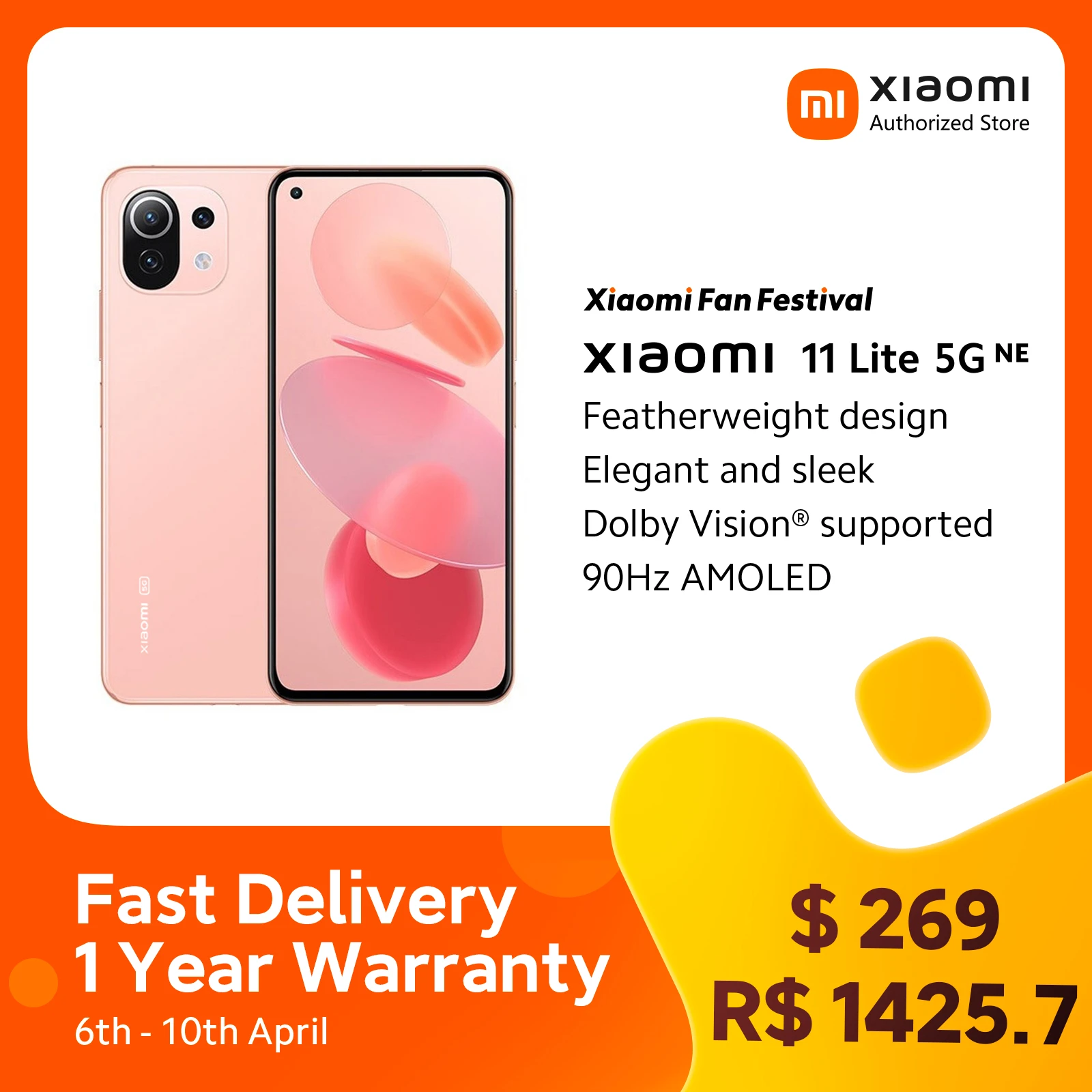 Global Version Xiaomi 11 Lite 5G NE Smartphone 128GB /256GB Snapdragon 778G Octa Core 64MP Camera 90Hz Mi 11 Lite 5G NE cheap t mobile android phones