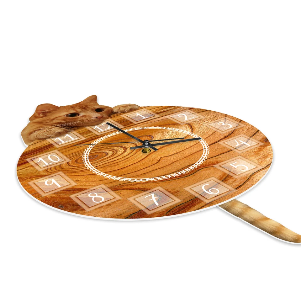 Horloge Murale Ronde En Bois Rose 25,4 Cm Vintage Silencieuse Sans Tic-tac Fonctionne à Piles Pour La Maison, Le Bureau, L'école, La Cuisine, La Chambre à Coucher