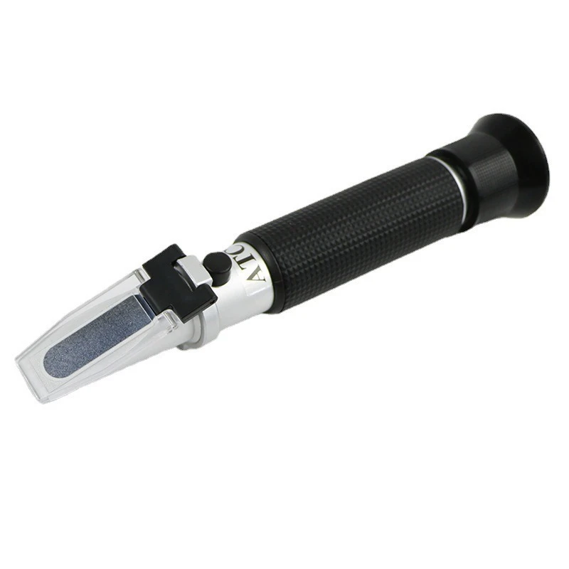 Alcohol Meter Handheld Alcohol Sugar Refractometer Tester Wine Concentration Meter Densitometer 0-25% Alcohol Beer 0-40% Brix Grapes