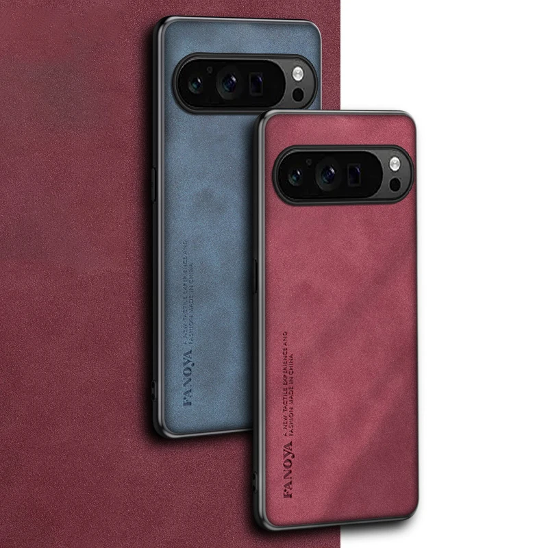 για το Google Pixel 9 8 8A 7 7A 6 6A Pro Phone Case PU Δερμάτινο κάλυμμα από δέρμα προβάτου, ματ, μαλακό κέλυφος, αντιολισθητικό υπόβαθρο_voghion.com