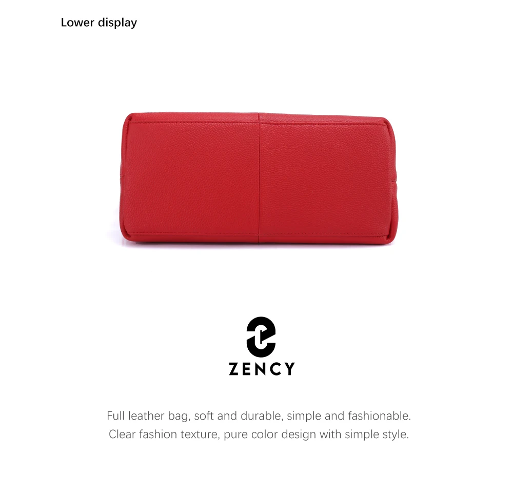 Zency Winter Bag 100% Echtleder OL-Stil Damen Handtasche Mode Damen Schultertaschen Klassische Handtasche Umhängetasche Crossbody Tasche – Detail 14