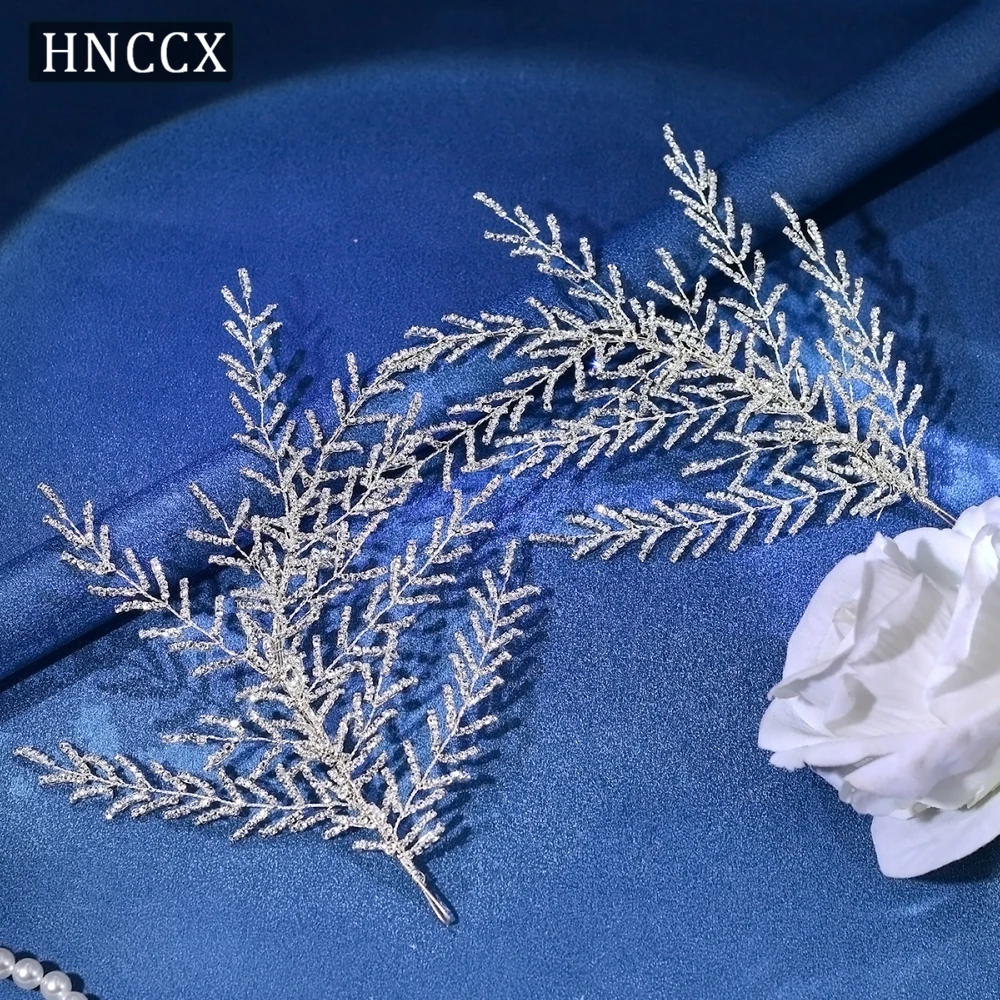 

HNCCX Women Wedding Party Headdress Large Wedding Bridal Crown Rhinestone Headband Bride Headwear Hair Accessories CP493
