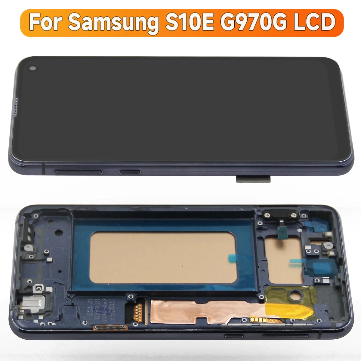 프레임 TFT 포함 삼성 S10e G970 G970F/DS G970U SM-G9700 LCD 터치 스크린 디스플레이 디지타이저 S10e 인셀 수리 부품