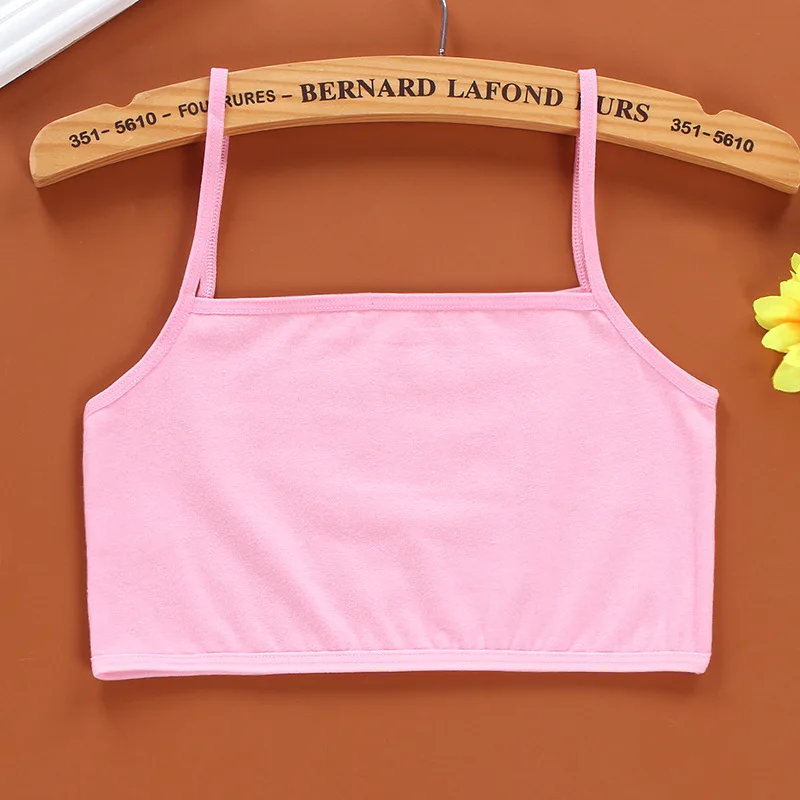 Kids Underwear Kids Tops Women Camisole Tops Sport Tank Tops 4Pc/Lot Kids Underwear Cotton Girls Tank Top Candy Color Undershirt Girls Singlet Baby Camisole Bra Tops Sport