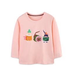 Girls' European Style Cartoon Print Long - Sleeve T - Shirt - 7T (5515)