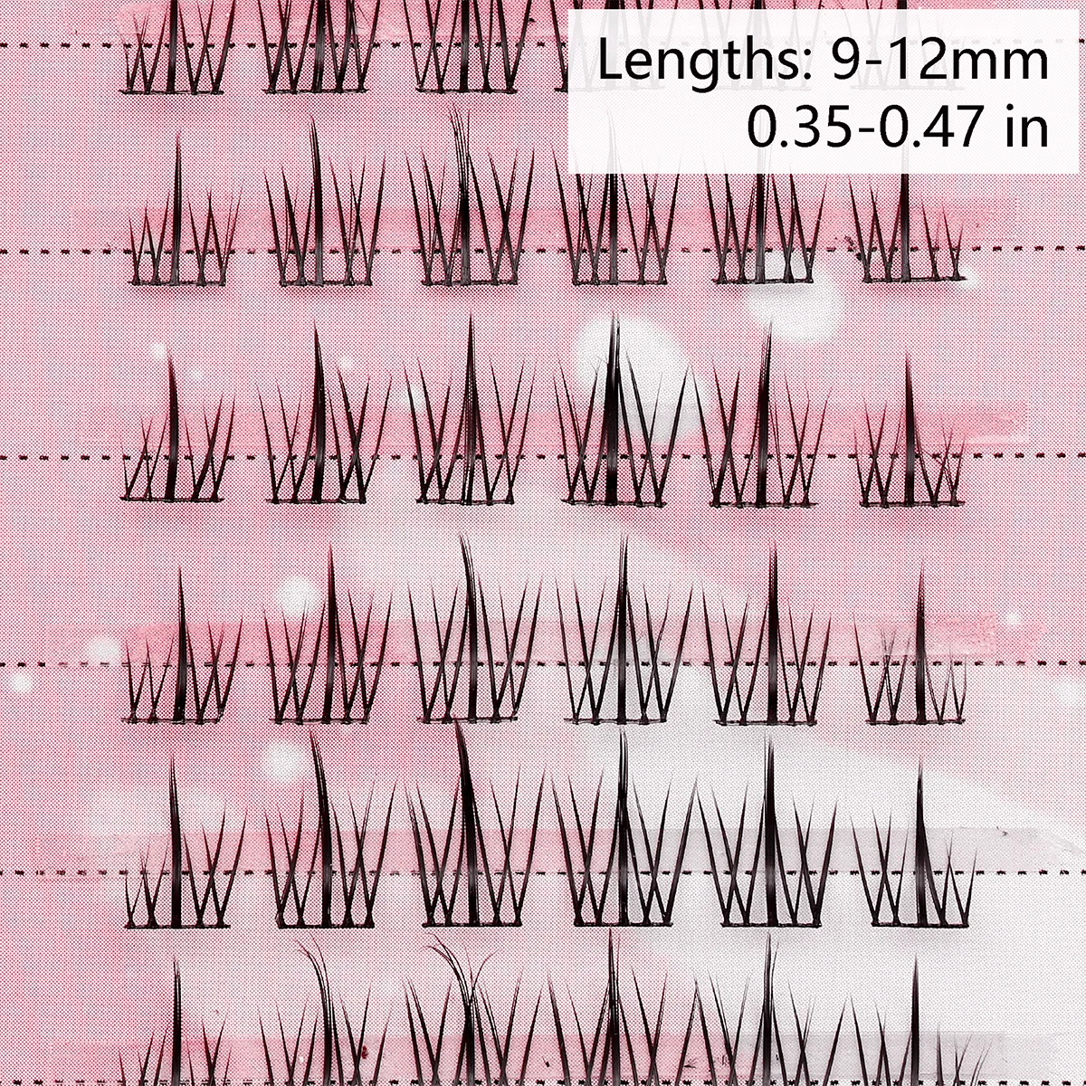Wispy Ӵ ͽټ ŰƮ,   C  Ŭ Ӵ,  Ȧ Ŭ, ȥ   Ӵ, 9-12mm, 72 