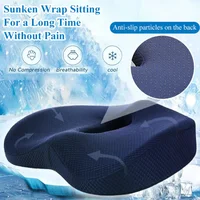 Memory Foam Hemorrhoid Seat Cushion Hip Support Orthopedic Pillow Office Chair Cushion Car Seat Wheelchair Massage Pillow 4