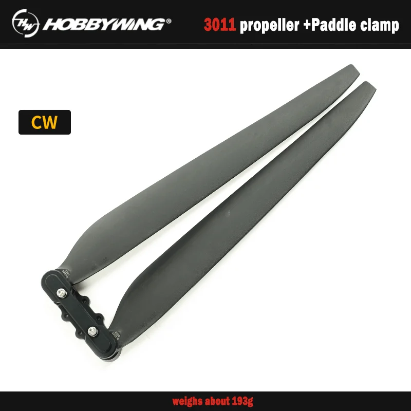 Hélice 3011 pour Hobbywing X8 et 8120 rouge et blanche côte à côte
