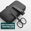 Stainless Steel Piece Nail Set Elegant Black Nail Clippers Nail Clippers Nail File Full Manicure Beauty Tools ﻿ 4