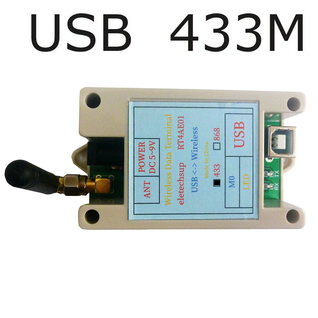 433mhz 868mhz Transmissor e Receptor VHF UHF Modem de Rádio DC 4.8V-9V