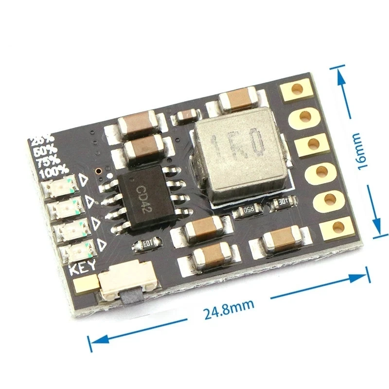2A 5V 충전 방전 통합형 3.7V 4.2V 리튬 배터리 부스트 모바일 전원 보호 Diy 전자 PCB 보드 모듈