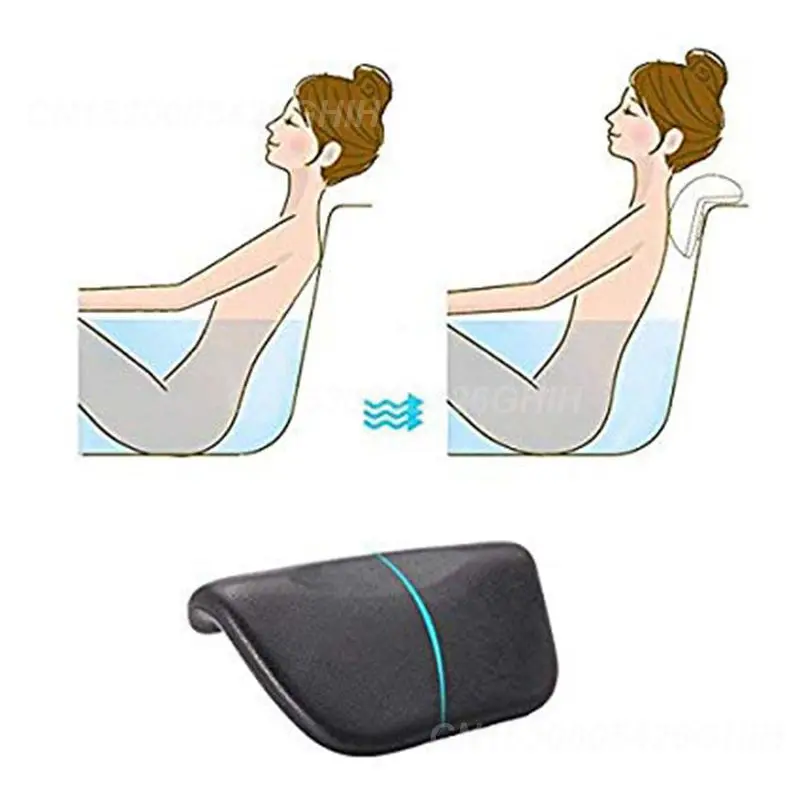 Bath Pillow Thickened Home Cushion Home Spa Comfortable Bathtub Pillow Headrest Pillows Bathroom Accessories Jacuzzi Spa Bath Pillow Pu