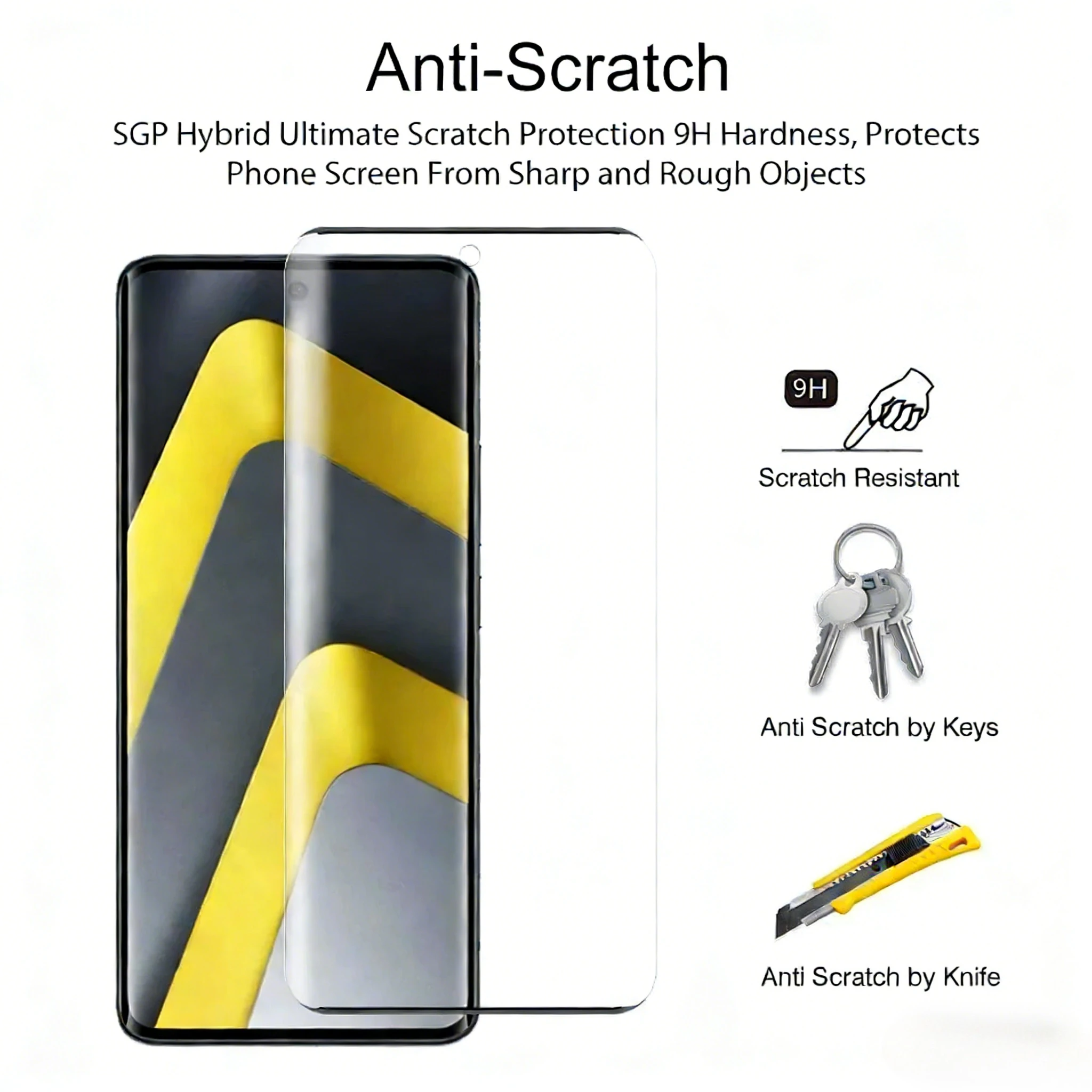Premium HD 3D Curved Tempered Glass Screen Protector - Anti-Fingerprint Cover