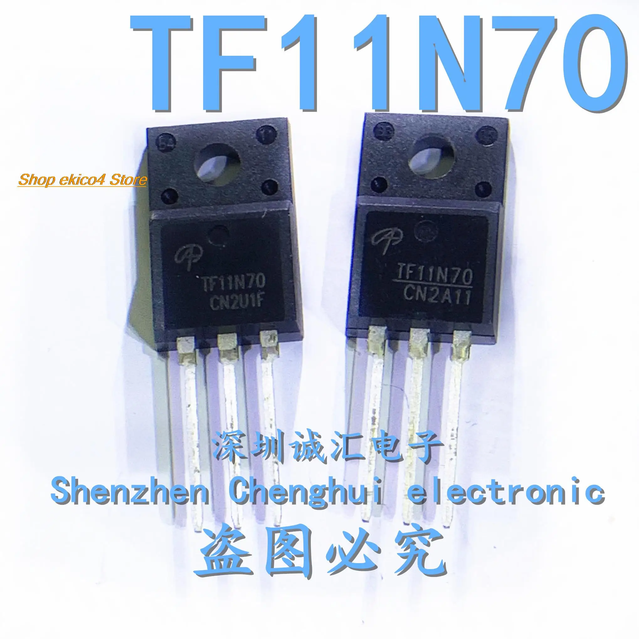 

10pieces Original stock TF11N70 AOTF11N70 TO-220F 700V 11A