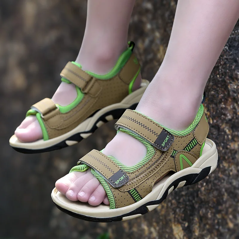 Summer Kids Shoes Brand Closed Toe Toddler Boys Sandals Orthopedic Sport PU Leather Baby Boys Sandals Shoes
