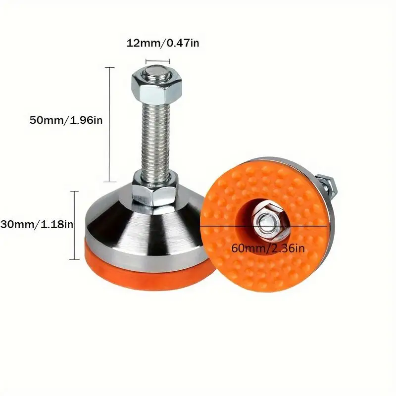 Heavy Duty Adjustable Leveling Feet with 1300Lb Capacity for Workbenches and Cabinets