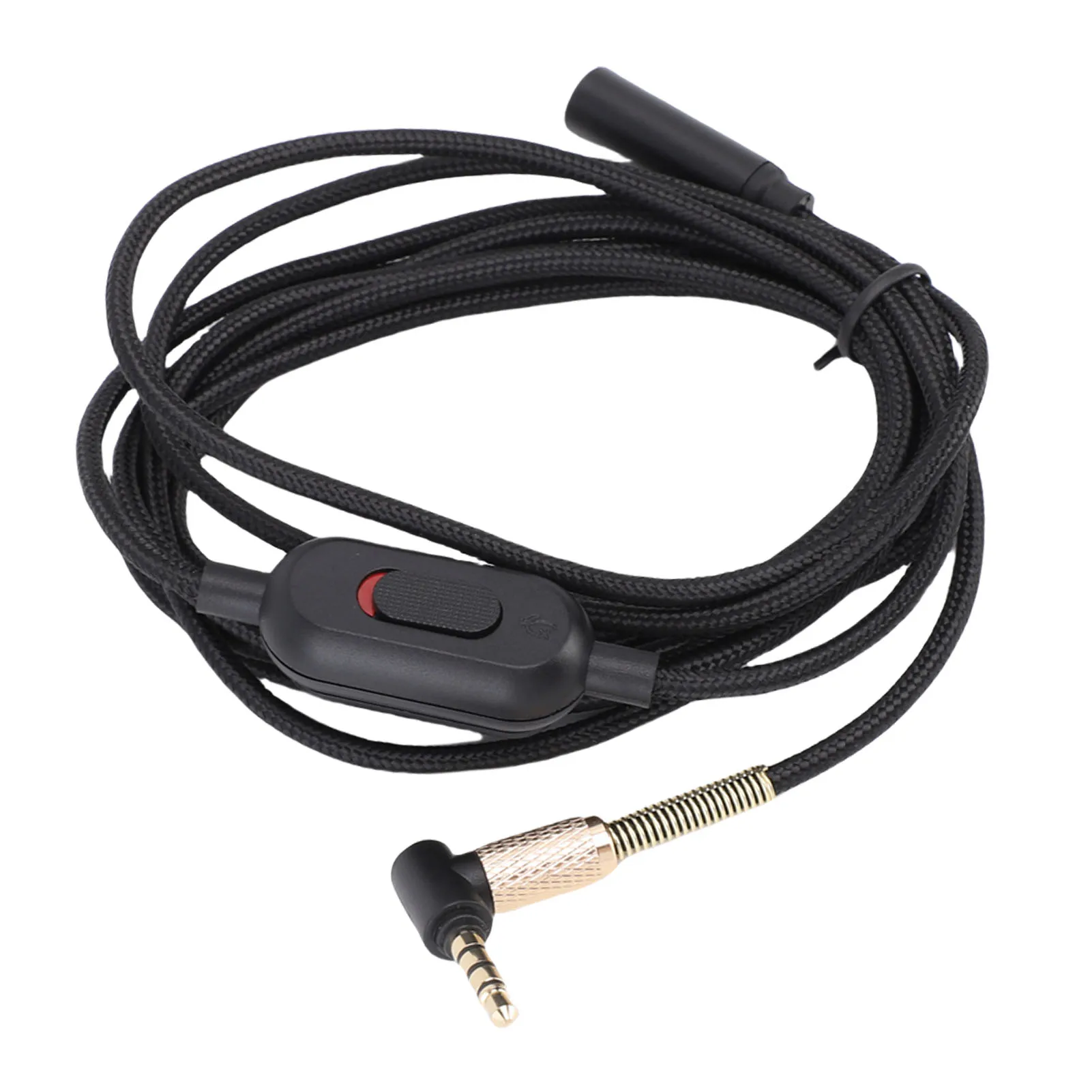 Headphone Extension Cable 3.5mm Sound Stereo Extender Cord Nylon Wire with Volume Control for Earphones Earphone Extension Cable
