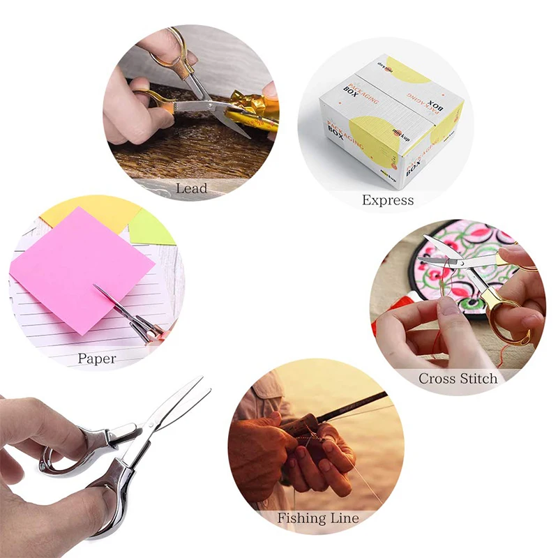 Folding Scissors Portable Travel Scissors Glasses Shaped Shear Telescopic Cutter Anti Rust Zinc Alloy 30Pcs paper cutter,stationery scissors,soft handle scissors,portable scissors cutter,black blade scissors,stationery set