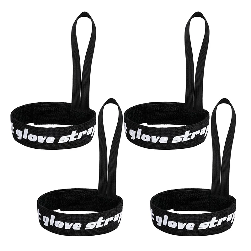 Ski Handle Strap Ski Snowboard Accessories 2/4pcs Ski Glove Wrist Strap Glove Holder Sport Strap Elastic Wrist Leash for Snowboard Ski Mountaineering Outdoor Sports