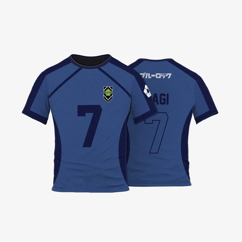 Men T-shirt Anime Japanese Blue Lock Isagi Yoichi Football Jersey 3d Print Tshirt Cosplay Hyoma Chigiri Meguru T shirt Tops Boy 6