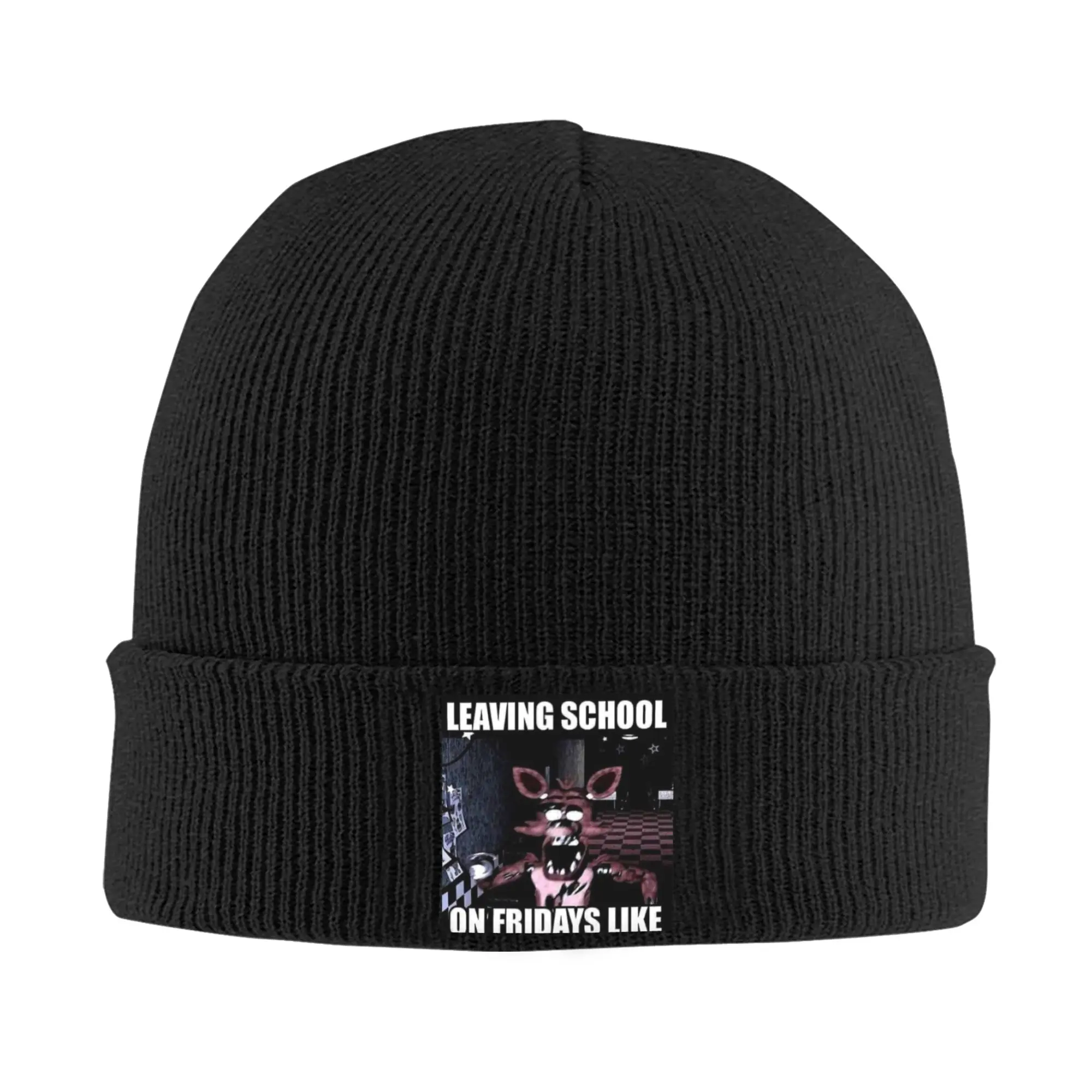 FNAF Freddy's Unisex Winter Knit Beanie - Warm Fashion Cap