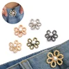 Reusable Detachable Waistband Flower Buttons Tool Jeans Waist Buckle Adjustment Button For Pants Jeans Waist Clip 4