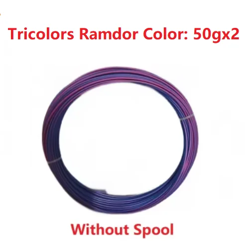 טריקולור פילמנט PLA 1.75mm 250G 1KG פילמנט PLA הדפסה בתלת מימד סילק טריפל פילמנטו אימפרסורה בחומרים תלת מימדיים זהב מרובה צבעים