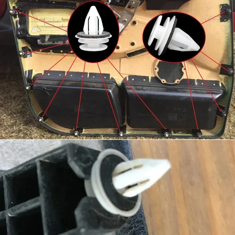 Car Door Panel Clips 20-100PCS - Bumper Dashboard Fender Retainer Rivet Fasteners for Auto Interior Repair & Replacement