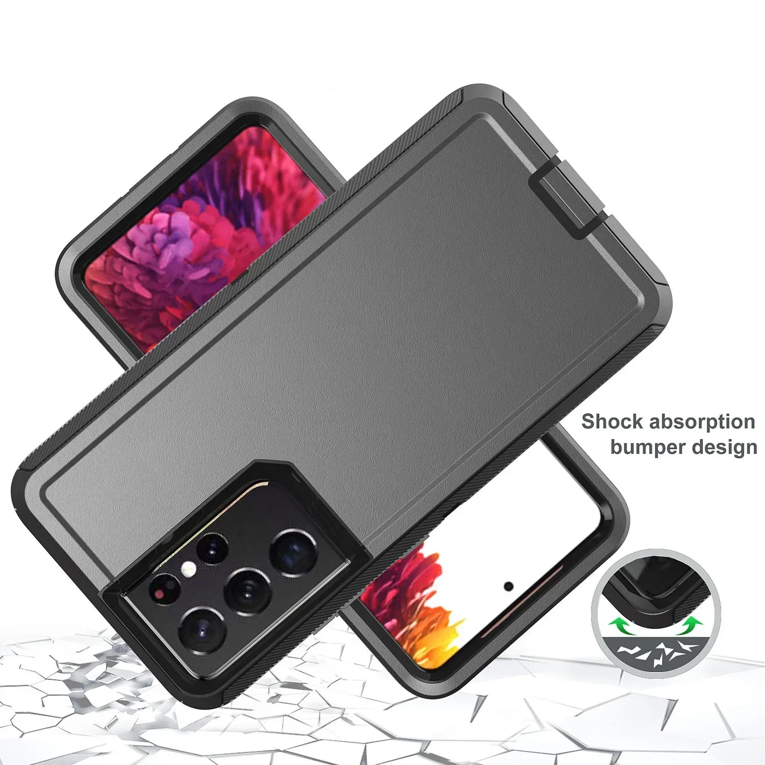 3-in-1 High-Quality Defender Series Protective Case with Clip