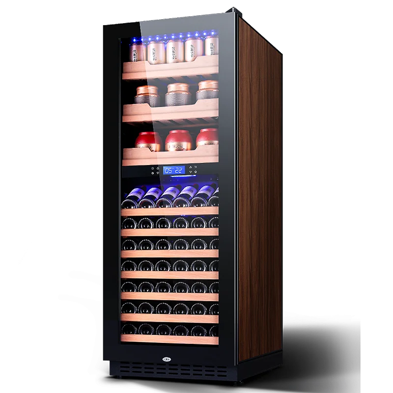 Compressor Dual Zone Wine Cooler Fan Cooling Bar Fridge Wine Cellar 144 Bottle Refrigerator 408 L