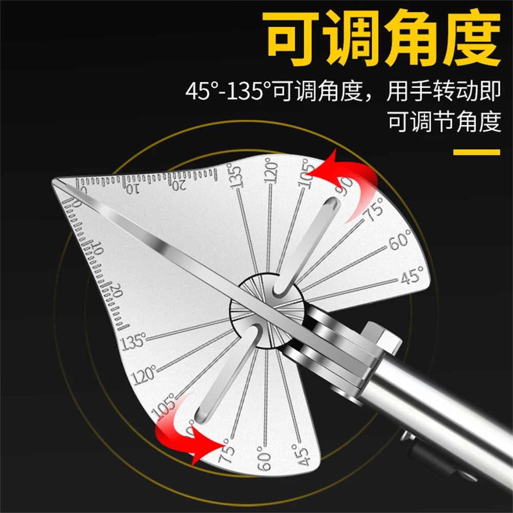 다기능 45-135 도 가위, 배관공 도구, 전문 절단 도구, 조정 가능한 마이터 커터, 각도 전단 파이프 가위