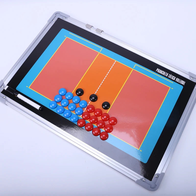 Volleyball Tactical Board Portable Volleyball Training Competition Coaching Clipboard Magnetic Writable Strategy Board