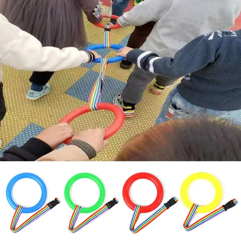 Corda Passeggio Per Scuola Materna Con Manici Colorati – Sicurezza Per Bambini, Lunghezza 368 Cm