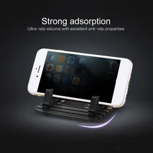 

Universal Phone Holder for Car Phone Desktop Stand Dashboard Soft Silicone Non-slip Bracket Car Phone Holder For iPhone Samsung