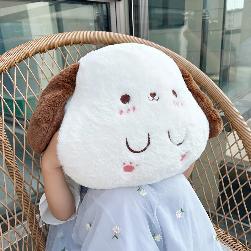 Lovely Soft Korea Little Dog Plush Toys 3 In 1 Pillow with Blanket Cute Stuffed Animal Doll Baby Appease Toy for Kids Xmas Gifts lovely newborn hospital hat preemie boys girls beanie solid with bear ears infant baby hats for spring autumn gift