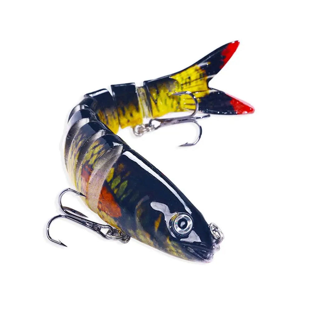 13,4 cm sinkende Wobbler, Angelköder, Gelenk-Kurbelköder, Swimbait, 8-Segment-harter künstlicher Köder für Angelgerät-Köder – Detail 23