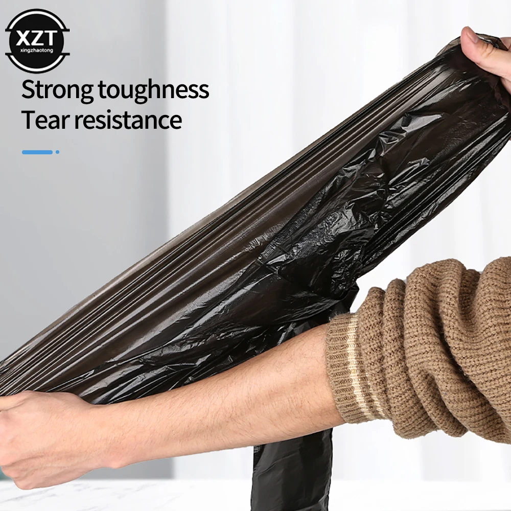 

15 Packs/Roll Kitchen Garbage Bags 60x80cm Disposable Plastic Trash Bags Home Storage Bag Thickened Large Cleaning Waste Bag