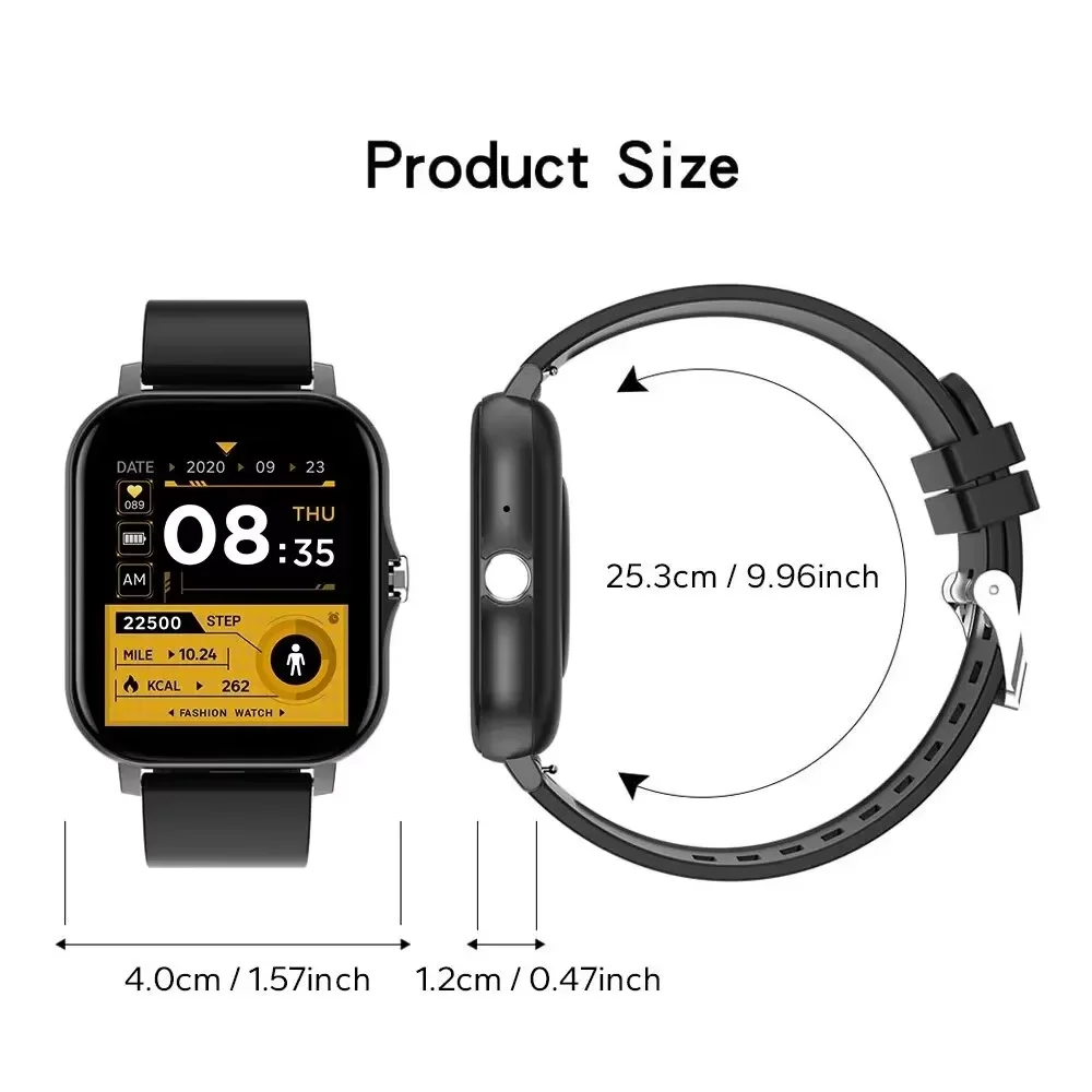 Smart Bluetooth Watch with Color Screen and Health Monitor