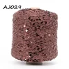 COOMAMUU Luxury Cotton Sequins Yarn пряжа 500G/Bobbin Hand Knitting Yarn 3MM+6MM Sequins accessories yarn 5