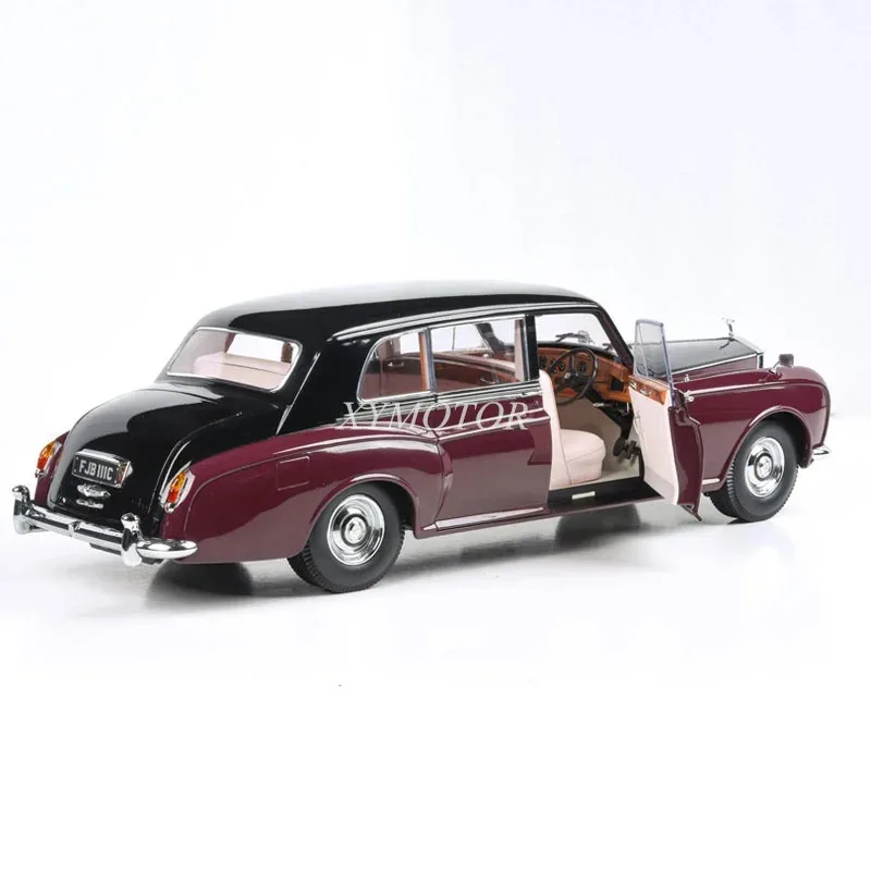 

1/18 Paragon For Rolls Royce Phantom V Diecast Model Car Hobby Display black/White black Collection Ornaments Toys Gifts Red