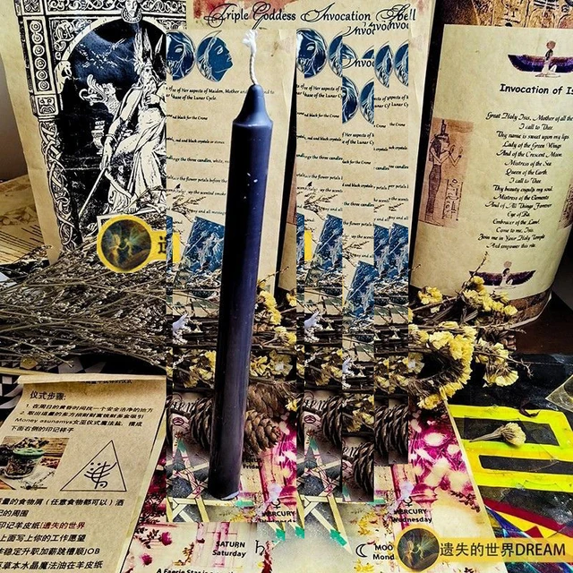 Black Spell Candle Curse Removal Dispel Negative Energy Ritual Magic