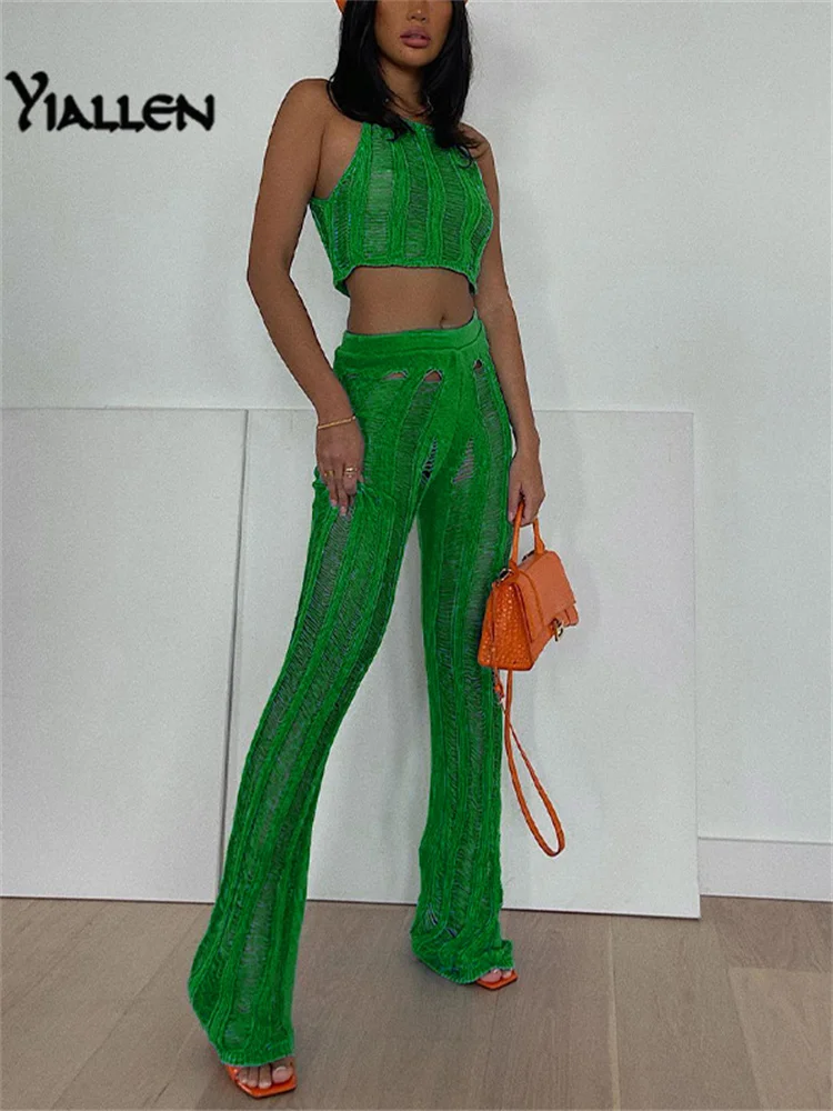 Yiallen Summer Y2K Casual Solid Sexy 