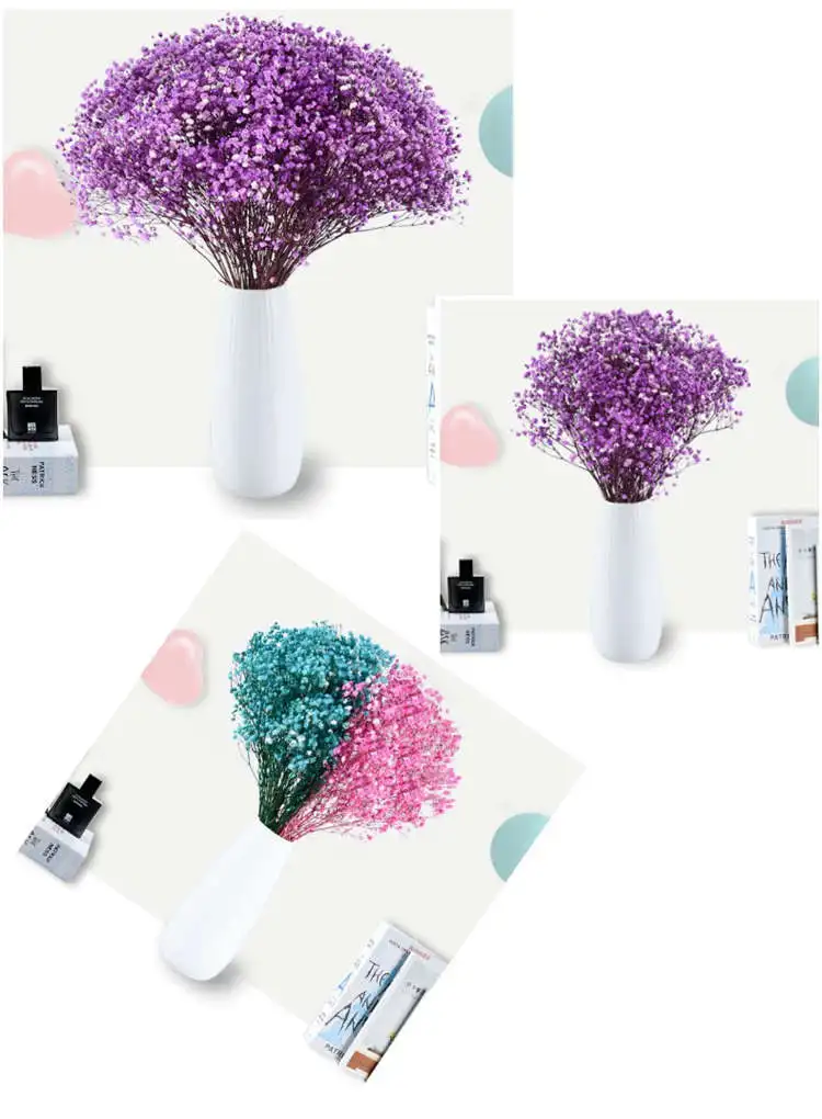 

100gGypsophile Decorations for Home Natural Flowers Wedding Bouquet Bouquets of Natural Preserved Artificial Flower Decoration