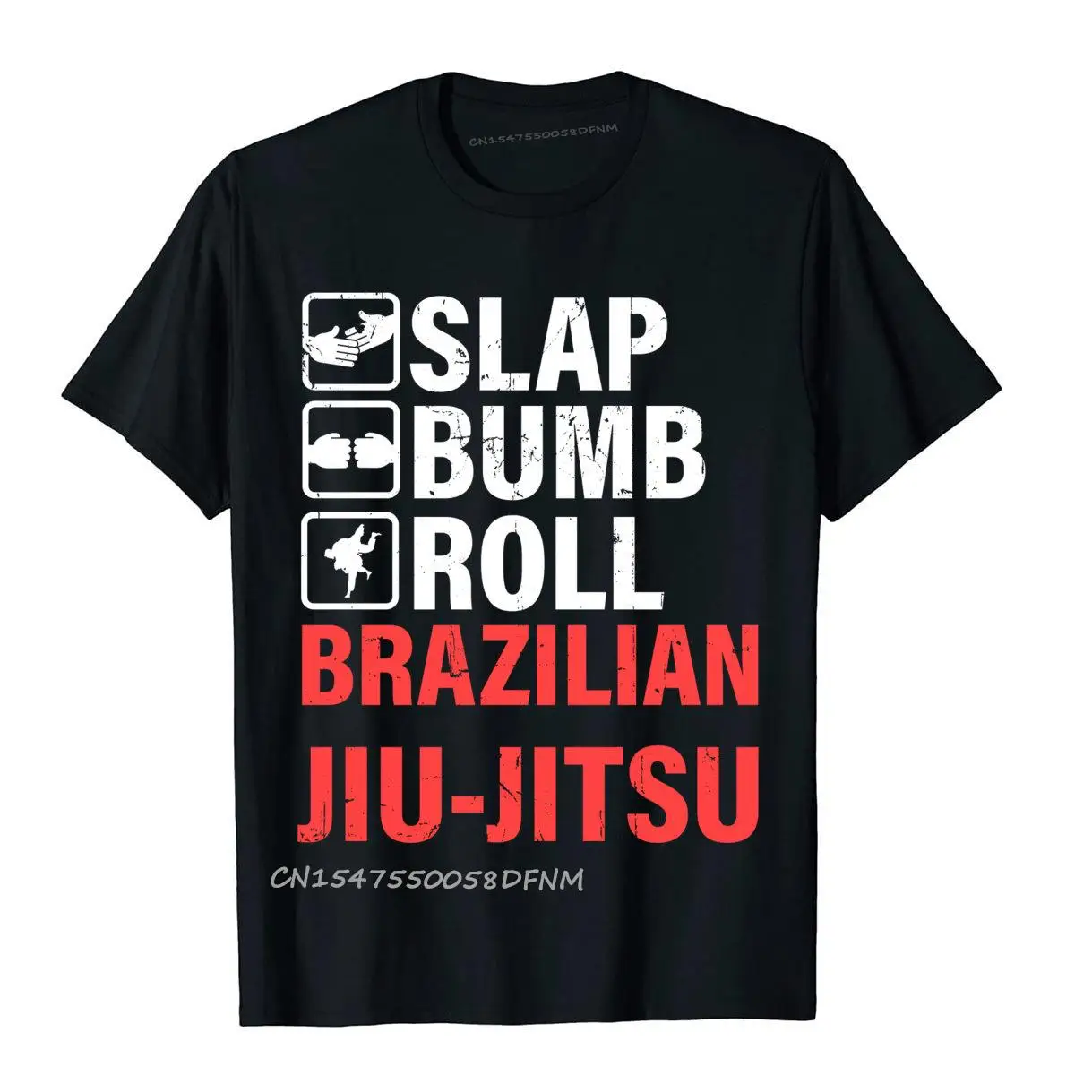 

Slap Bump Roll Brazilian Jiu T Shirts Holiday Fashion Premium Cotton Tops & Tees 3D Style For Men