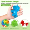 Unicorn Matching Learning Toy, Montessori Double-Sided Match Letter  Fine Preschool Educational Learning Toys for Kid Toddlers 4