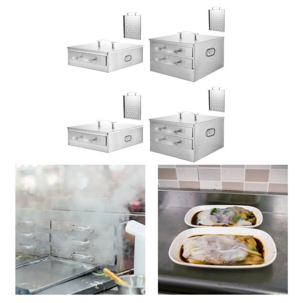 Rice Roll Machine Vermicelli Roll Steamer Multi Use with Extra Tray Rice Noodle