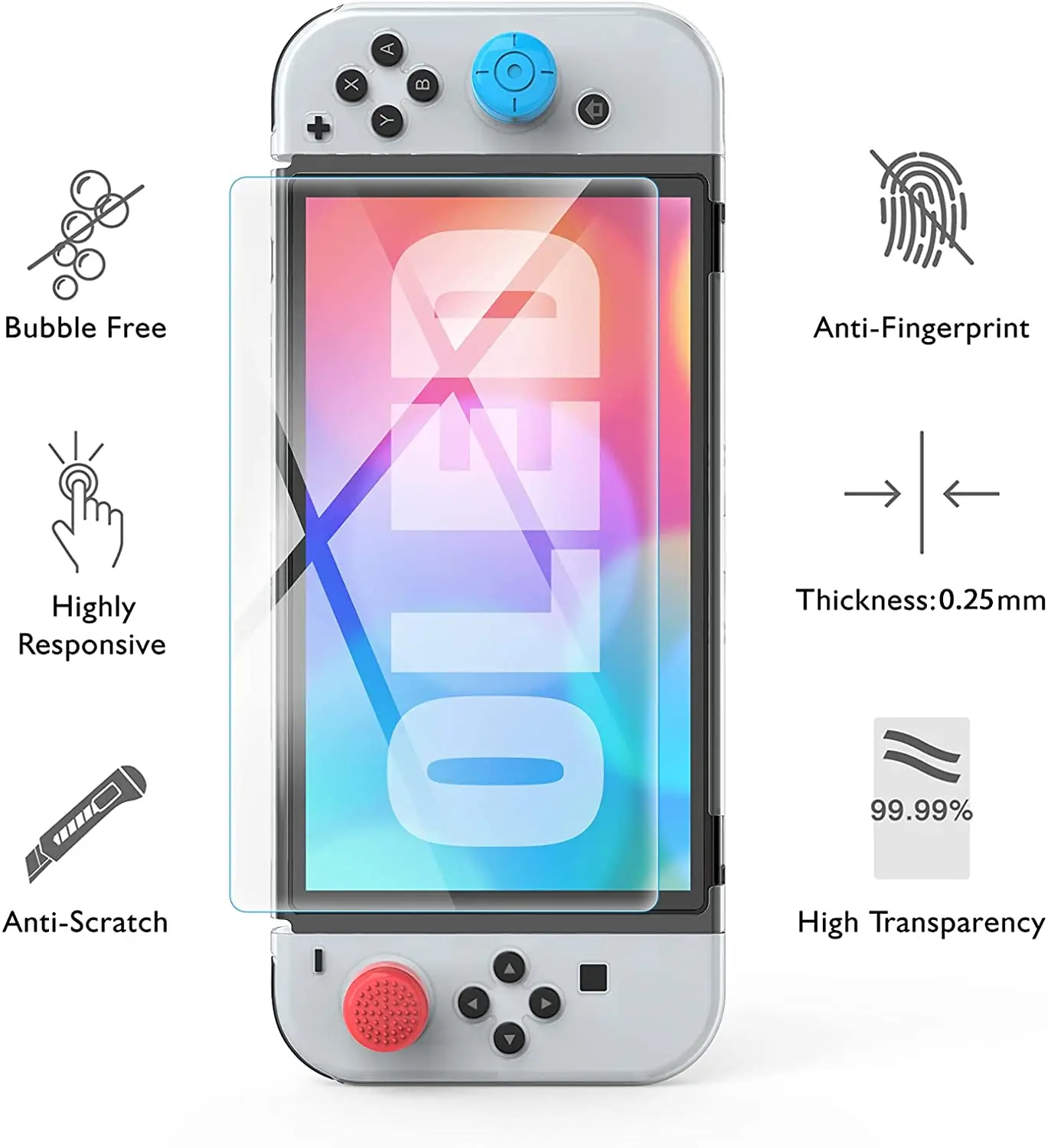 HEYSTOP Switch OLED Model futerał do przenoszenia, 9 w 1 zestaw akcesoriów do 2022 Nintendo Switch OLED Model z etui ochronnym 6 HEYSTOP Switch OLED Model futerał do przenoszenia, 9 w 1 zestaw akcesoriów do 2022 Nintendo Switch OLED Model z etui ochronnym 6
